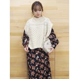 ケーブルベストレイヤードニットトップス | EVRIS | 詳細画像32 