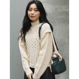 ケーブルベストレイヤードニットトップス | EVRIS | 詳細画像45 