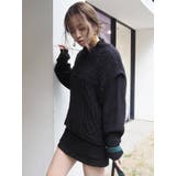 ケーブルベストレイヤードニットトップス | EVRIS | 詳細画像50 