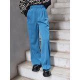 ブルー | タックストレートカラーパンツ | EVRIS