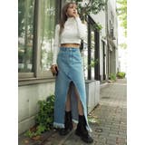 スリットロングデニムスカート | EVRIS | 詳細画像21