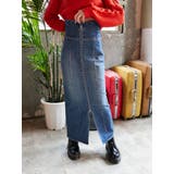 フロントジップデニムミディスカート | EVRIS | 詳細画像15