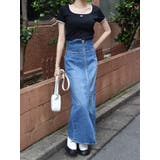 フロントジップデニムミディスカート | EVRIS | 詳細画像18