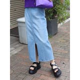 フロントジップデニムミディスカート | EVRIS | 詳細画像21