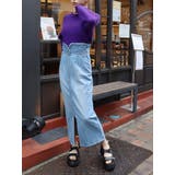 フロントジップデニムミディスカート | EVRIS | 詳細画像24