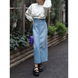 フロントジップデニムミディスカート | EVRIS | 詳細画像25