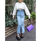 フロントジップデニムミディスカート | EVRIS | 詳細画像26