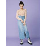 フロントジップデニムミディスカート | EVRIS | 詳細画像4