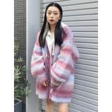 ピンク | グラデーションニットカーディガン | EVRIS
