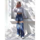 チェーンスラッシュワイドデニムパンツ | EVRIS | 詳細画像15