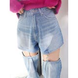 チェーンスラッシュワイドデニムパンツ | EVRIS | 詳細画像17