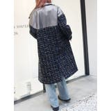ブロッキングツイードロングコート | EVRIS | 詳細画像12