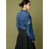 2WAYクロップドデニムブルゾン【セットアップ着用可能】 | EVRIS | 詳細画像31 