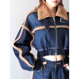 デニムボアブルゾン【セットアップ着用可能】 | EVRIS | 詳細画像13 