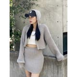 リブニットミニスカート【セットアップ着用可能】 | EVRIS | 詳細画像15 