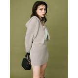 リブニットミニスカート【セットアップ着用可能】 | EVRIS | 詳細画像3 