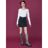 カーゴポケットデニムミニスカート | EVRIS | 詳細画像3 