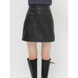 フェイクレザースタッズミニスカート | EVRIS | 詳細画像12 