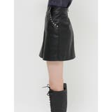 フェイクレザースタッズミニスカート | EVRIS | 詳細画像13 
