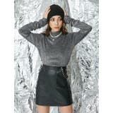 フェイクレザースタッズミニスカート | EVRIS | 詳細画像2 