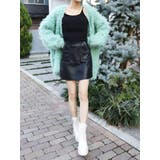 フェイクレザースタッズミニスカート | EVRIS | 詳細画像8 