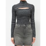 ラメカッティングタートルニットトップス | EVRIS | 詳細画像12 