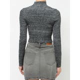 ラメカッティングタートルニットトップス | EVRIS | 詳細画像14 