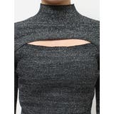 ラメカッティングタートルニットトップス | EVRIS | 詳細画像15 