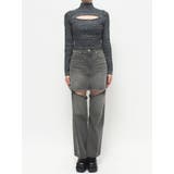 ラメカッティングタートルニットトップス | EVRIS | 詳細画像18 