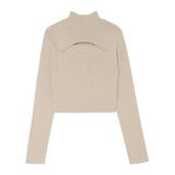 ラメカッティングタートルニットトップス | EVRIS | 詳細画像21 