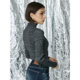 ラメカッティングタートルニットトップス | EVRIS | 詳細画像3 