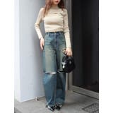 ラメカッティングタートルニットトップス | EVRIS | 詳細画像9 