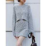 【インナーパンツ付】メランジニットセットアップ | EVRIS | 詳細画像20