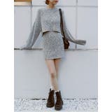 【インナーパンツ付】メランジニットセットアップ | EVRIS | 詳細画像23