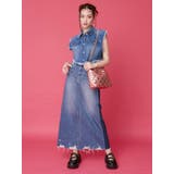 フリンジデザインデニムショートベスト | EVRIS | 詳細画像11 