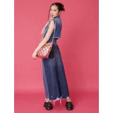 フリンジデザインデニムショートベスト | EVRIS | 詳細画像12 