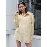 SUNNYストライプオーバーサイズシャツ | EVRIS | 詳細画像1