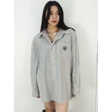 SUNNYストライプオーバーサイズシャツ | EVRIS | 詳細画像25