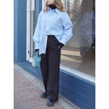 SUNNYストライプオーバーサイズシャツ | EVRIS | 詳細画像37