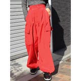 レッド | パラシュートパンツ | EVRIS