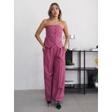 ハイウエストタックワイドパンツ【セットアップ着用可能】 | EVRIS | 詳細画像17