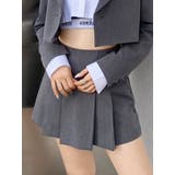 グレー | プリーツミニスカパン【セットアップ着用可能】 | EVRIS