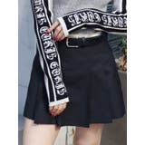 ブラック | プリーツミニスカパン【セットアップ着用可能】 | EVRIS