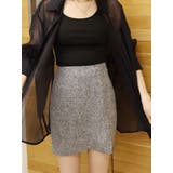 ブラック | サマーツイードミニスカート【セットアップ着用可能】 | EVRIS