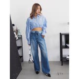 ウエストフラップワイドデニムパンツ | EVRIS | 詳細画像17 