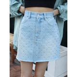 ラインストーンデニムスカート | EVRIS | 詳細画像14