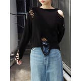 ハイダメージニットトップス | EVRIS | 詳細画像8