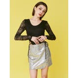 スパンコールミニスカート | EVRIS | 詳細画像3 