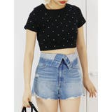 ウエストフラップデニムショートパンツ | EVRIS | 詳細画像2