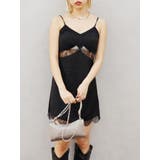 レースドッキングサテンミニワンピース | EVRIS | 詳細画像14 